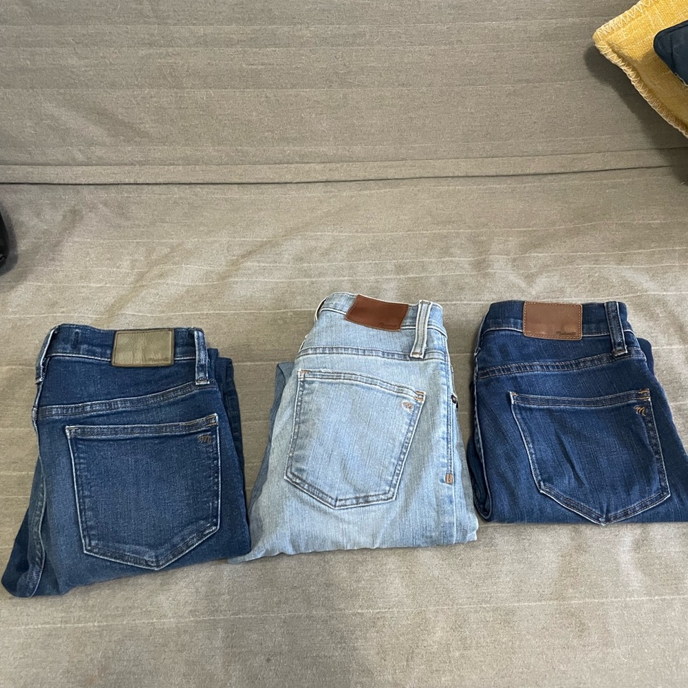 Bundle of 3 pairs of Madewell Jeans! All size 25.
